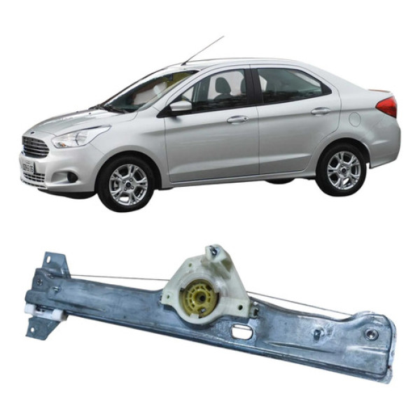 Máquina Vidro Dianteiro Esquerdo Ford Ka 2018 1.0 3c