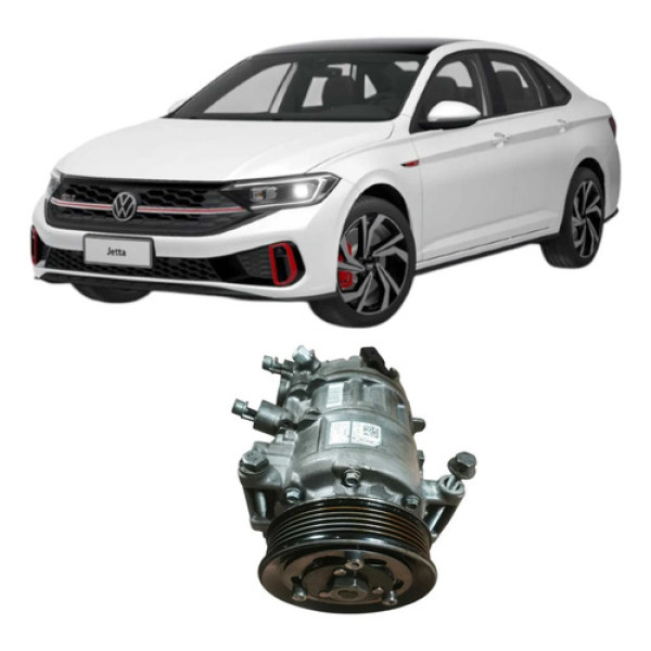 Compressor Ar Condicionado Vw Jetta Gli 2.0 2024 5q0820803p
