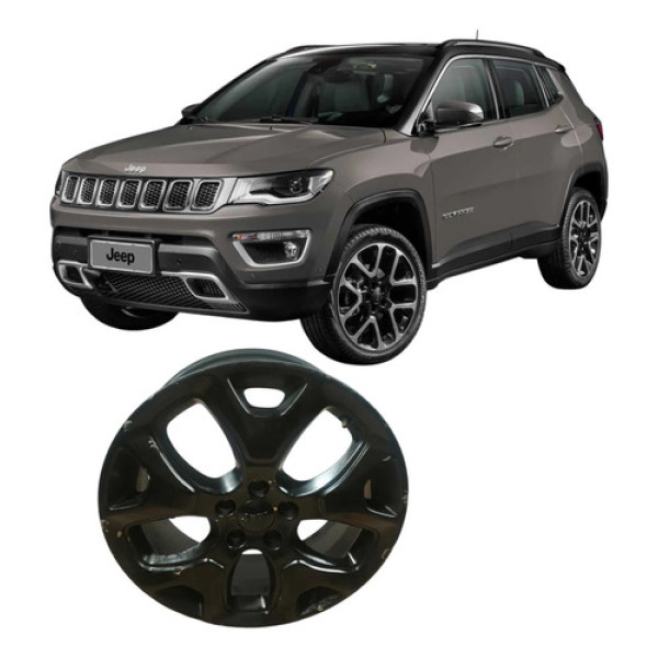Roda Aro 18 5 Furos Jeep Compass 2020 2.0 Original Cinza