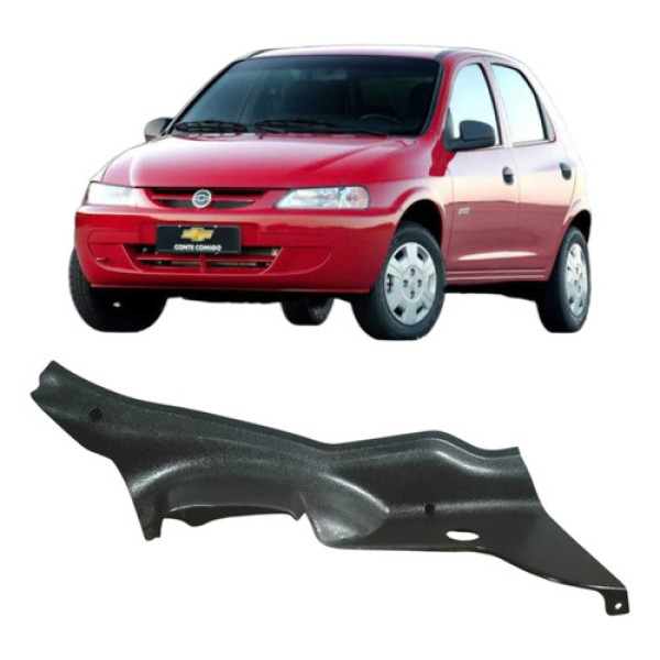 Acabamento Traseiro Esquerdo Soleira Gm Celta 2004 93363812 Branco