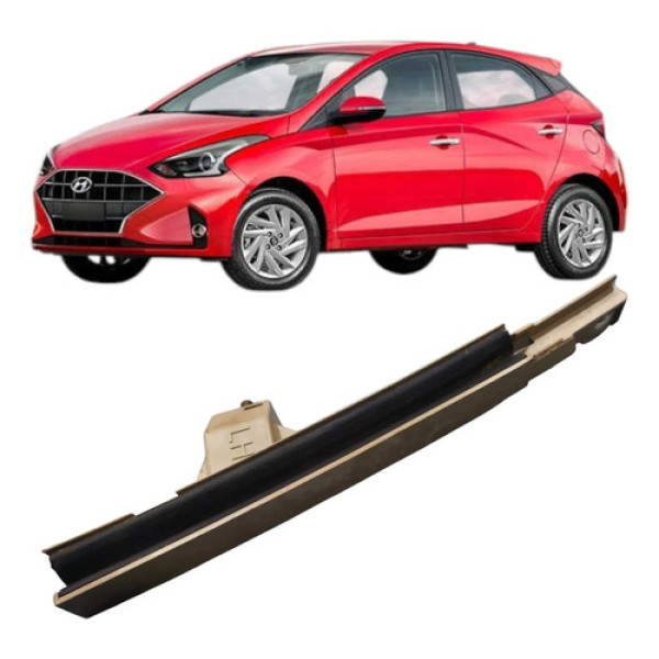 Guia Vidro Porta Traseiro Esquerdo Hyundai Hb20 2021  Bege