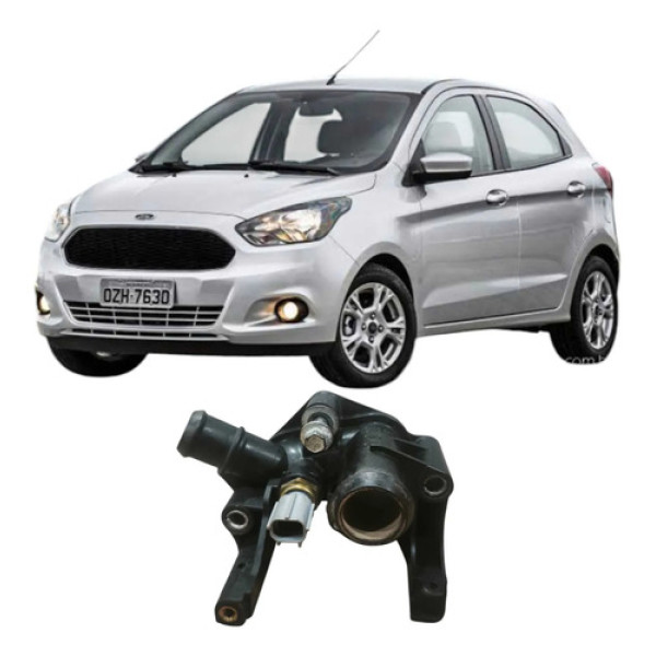 Carcaça Válvula Termostática Ford Ka 1.5 2015 C89wa