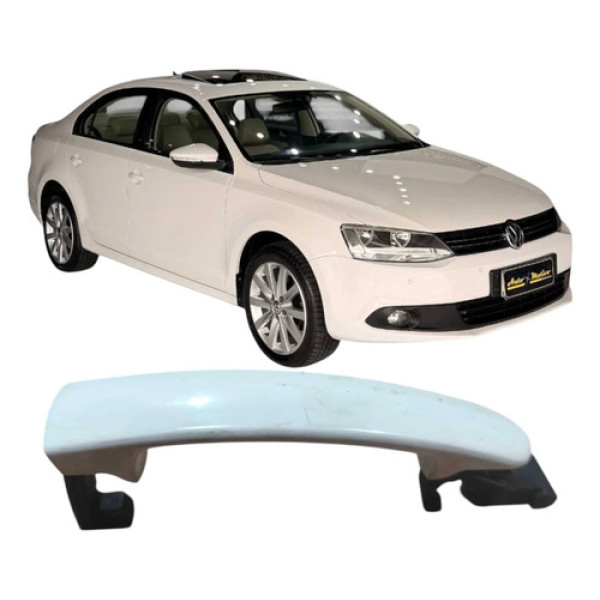 Maçaneta Traseira Direita Volkswagen Jetta 2013 2.0 Original Branco Traseira