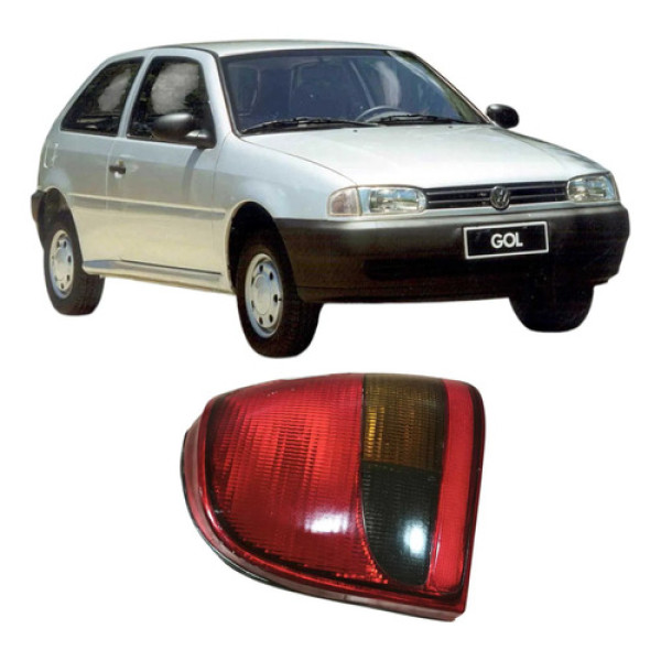 Lanterna Traseira Direita Volkswagen Gol 1996 1.0 Original Direito/passageiro Vermelho