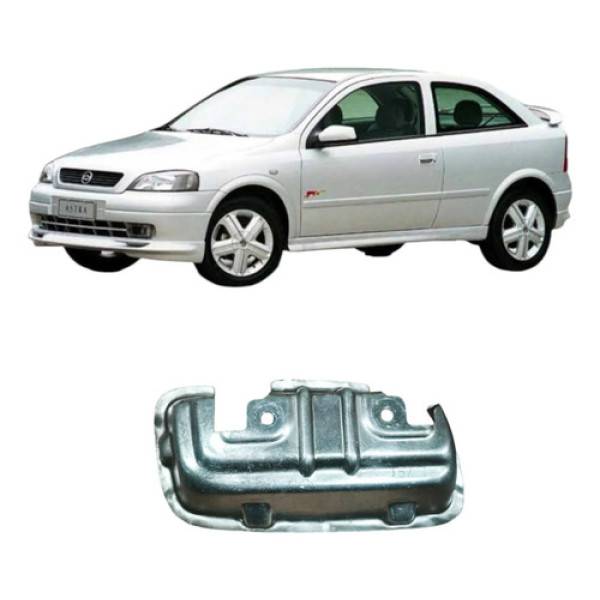 Suporte Maçaneta Dianteira Esquerda Chevrolet Astra 2002 Prateado Dianteira