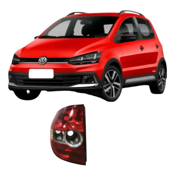 Lanterna Traseira Esquerda Volkswagen Fox 2005 1.0 Original Esquerdo/motorista Vermelho