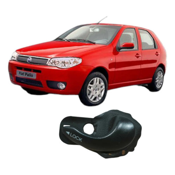 Maçaneta Interna Dianteira Direita Fiat Palio 2006 Pa66gf20 Preto Dianteira