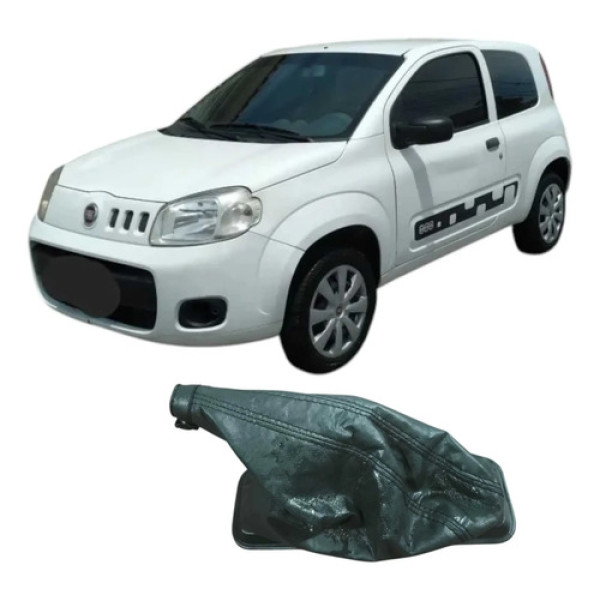 Coifa Alavanca Freio Mao Fiat Uno 2014 1.0 Original Preto Preto