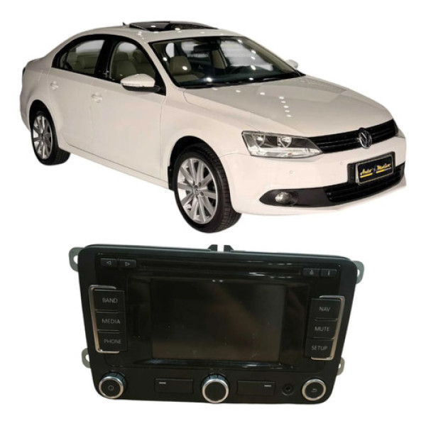 Central Multiídia Volkswagen Jetta 2013 2.0 3c8035278b Preto