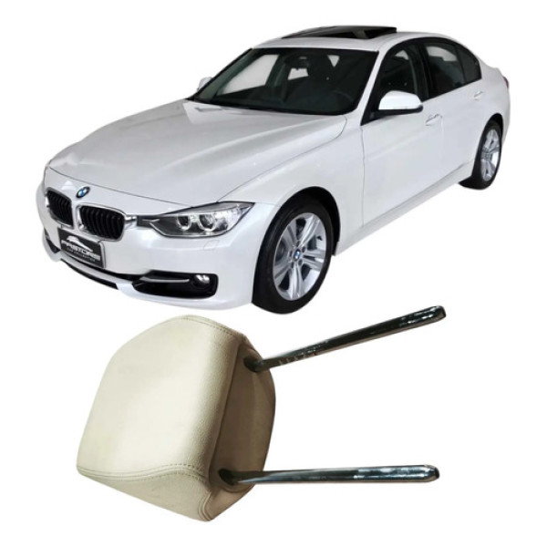 Encosto Cabeça Dianteira Esquerda Bmw 320i 2015 Original Branco