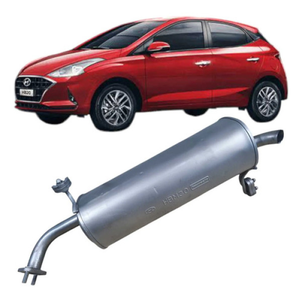 Escapamento Silencioso Traseiro Hyundai Hb20 1.0 3c 2021