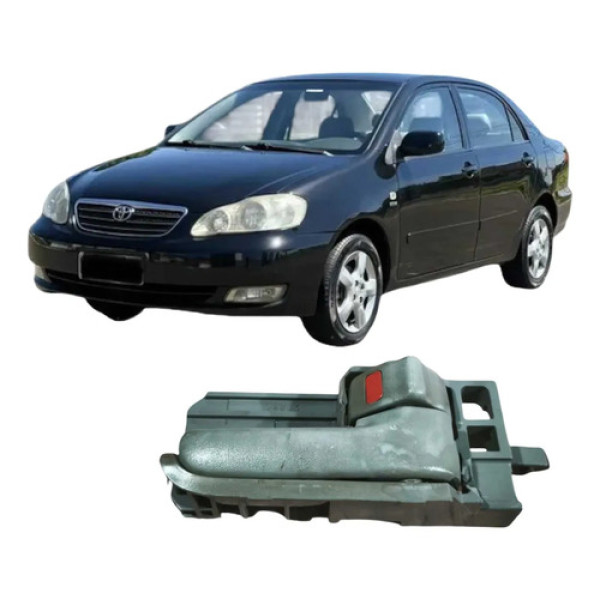 Maçaneta Interna Dianteira Direita Toyota Corolla 2004 Orig Preto Dianteira