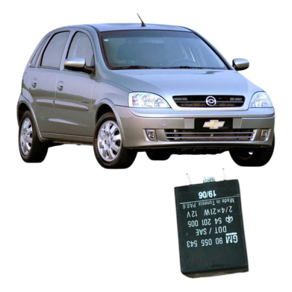 Rele Pisca Alerta Chevrolet Corsa 2006 Original  Preto