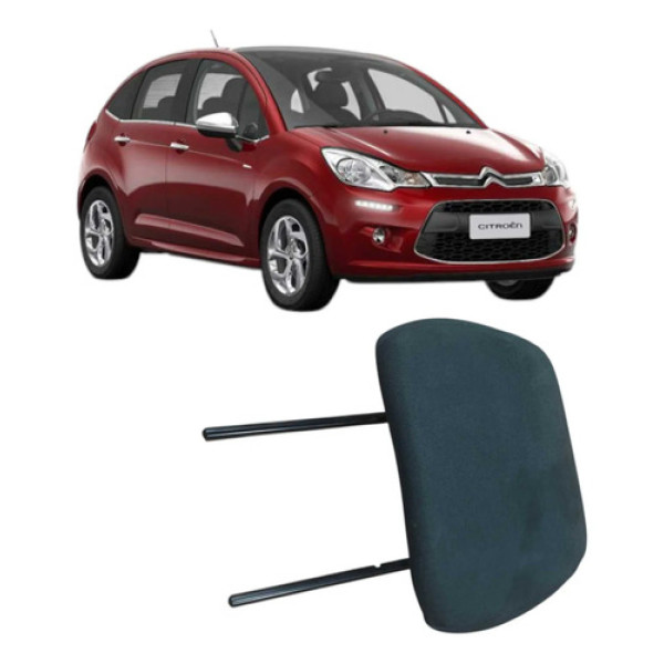 Encosto De Cabeça Banco Traseiro Citroen C3 2014 Original Preto