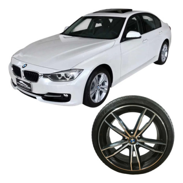 Roda Liga Aro 19 5 Furos Bmw 320i 2015 2.0 Original Preto