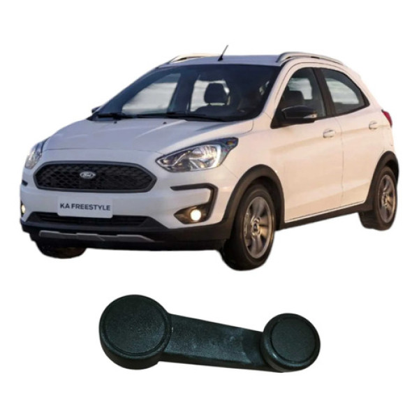 Manivela Maquina Vidro Ford Ka 2021 1.0 3c Original Preto