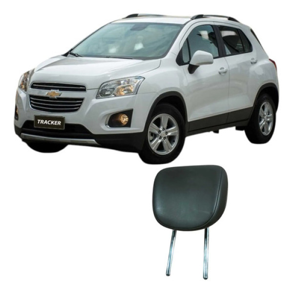 Encosto Cabeça Traseiro Chevrolet Tracker 2015 1.8 Original Prateado