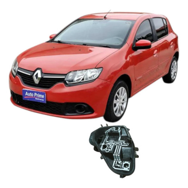 Soquete Traseiro Esquerdo Renault Sandero 2015 1.0 19454101 Esquerdo/motorista Preto