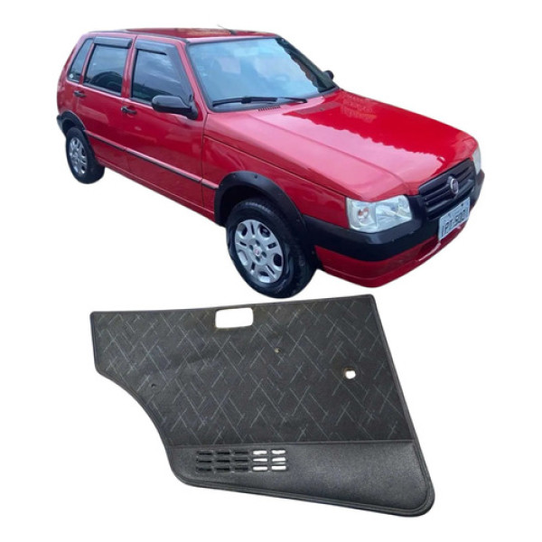Forro Porta Traseira Esquerda Fiat Uno Mille 2005 Original  Cinza