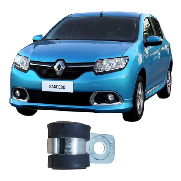 Abraçadeira Emborrachada Presilha Cabo Renault Sandero 2017