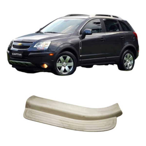 Soleira Porta Traseira Esquerda Chevrolet Captiva 2011 Creme