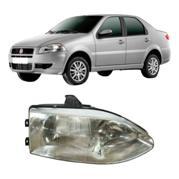 Farol Dianteiro Direito Fiat Siena 2000 Original 38544748 Direito/passageiro