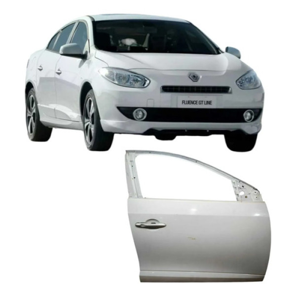 Porta Dianteira Direita Renault Fluence 2014 2.0 Original Dianteira Direito Branco