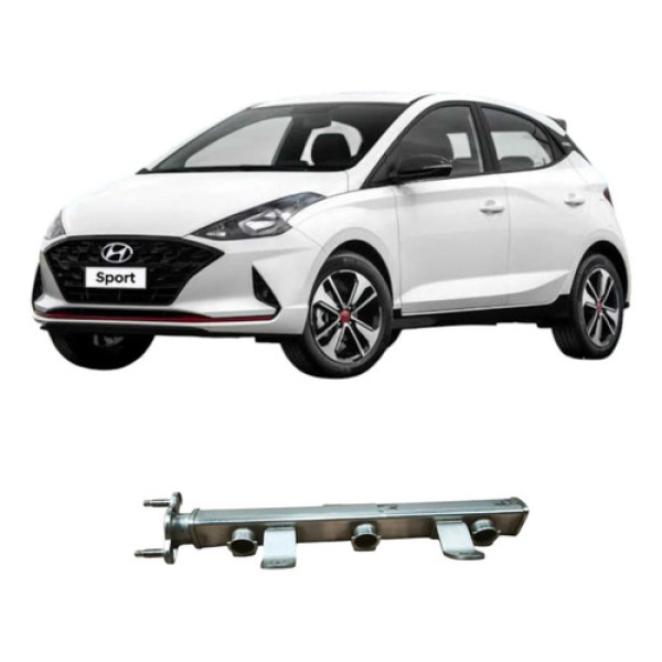 Flauta Do Bico Injetor Hyundai Hb20 2021 1.0 3cc 3535004br0
