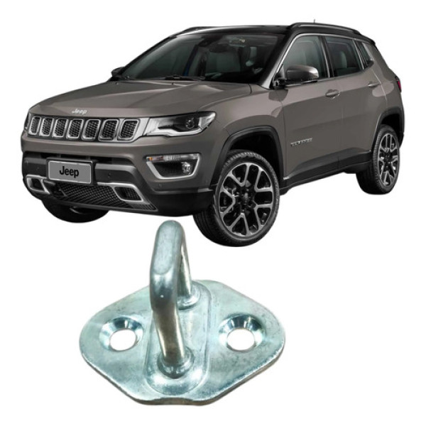 Batente Fechadura Porta Jeep Compass 2020 2.0 Original Cinza