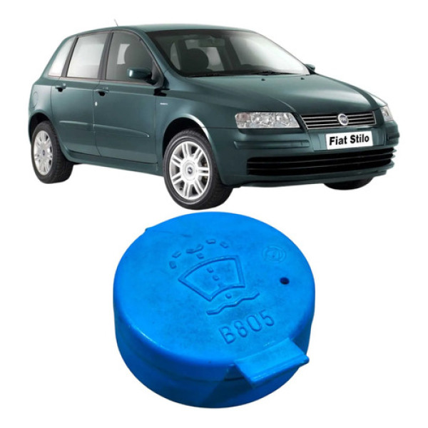 Tampa Reservatorio Agua Limpador Fiat Stilo 1.8 2003 Azul Azul