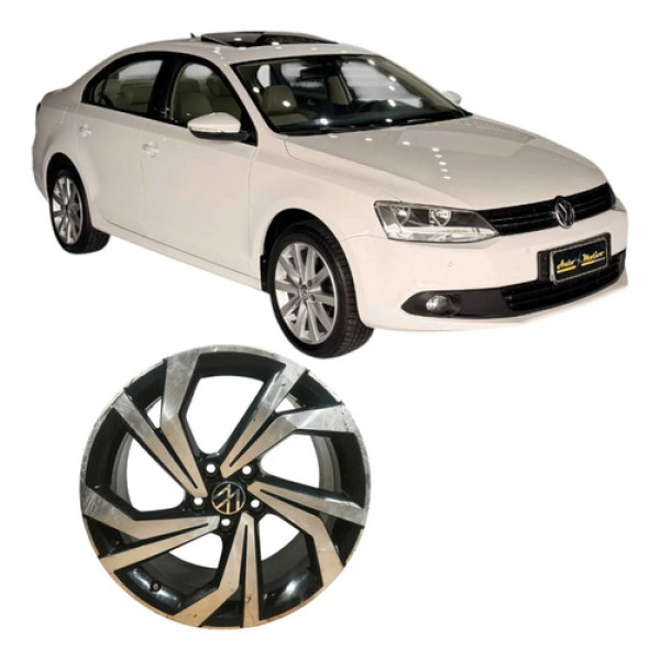 Aro 17 Liga 5 Furos Volkswagen Jetta 2013 2.0 Tsi Original Prateado