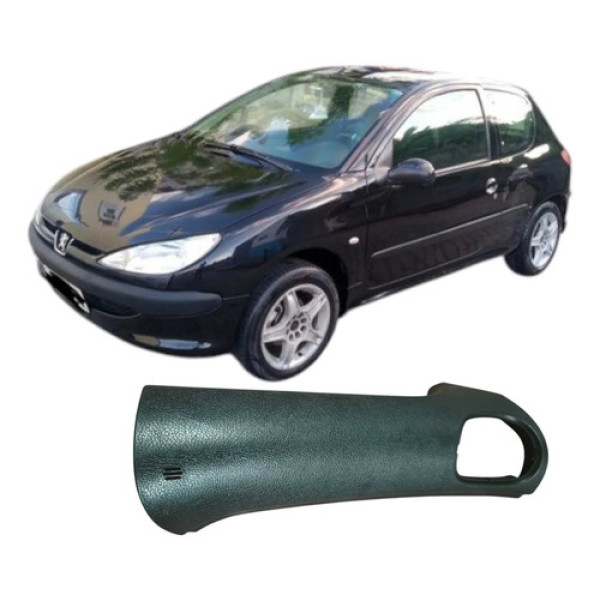 Acabamento Moldura Painel Peugeot 206  2004 9661659077 Preto Listras