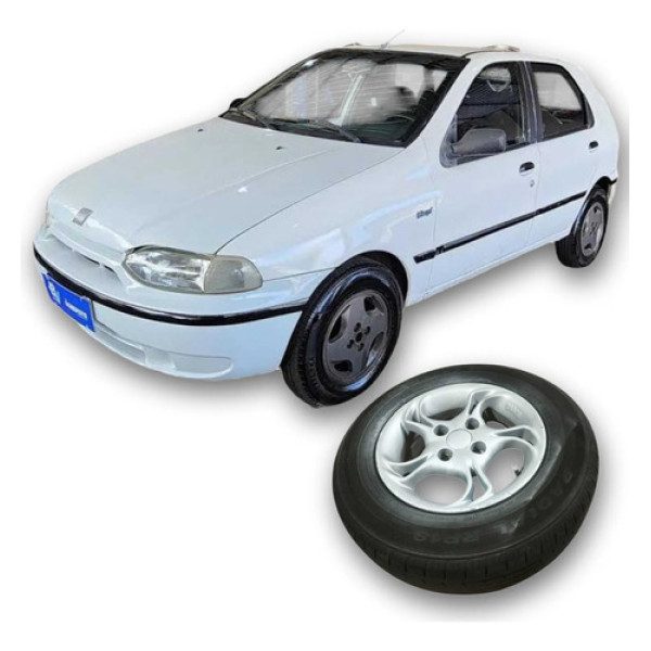 Roda Liga Leve Fiat Palio 1997 1.0 Original Preto