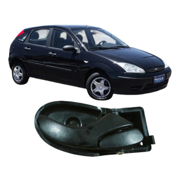 Maçaneta Traseira Direita Ford Focus 2009 1.6 Original Preto Traseira