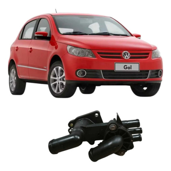 Carcaça Válvula Termostática Volkswagen Gol 2010 06a121133d