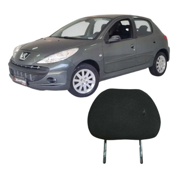 Encosto Cabeça Traseiro Peugeot 207 2009 1.4 Original Cinza