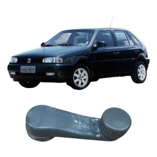 Maçaneta Manivela Vidro Volkswagen Gol 1999 1.0 Original Preto