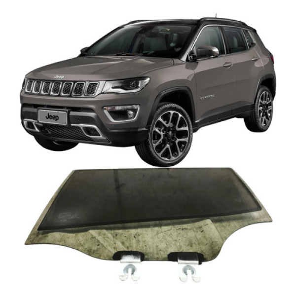Vidro Porta Traseira Esquerda Jeep Compass 2020 2.0 Original