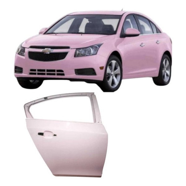Porta Traseira Direita Gm Cruze Sedan 2013 1.8 Original Aut Traseira Direita Rosa