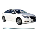 Friso Porta Dianteira Direita Chevrolet Cruze 2014 Original Prateado