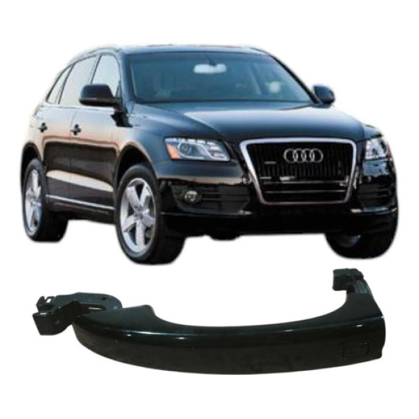 Maçaneta Traseira Direita Audi Q5 2012 2.0 Original Preto Traseira