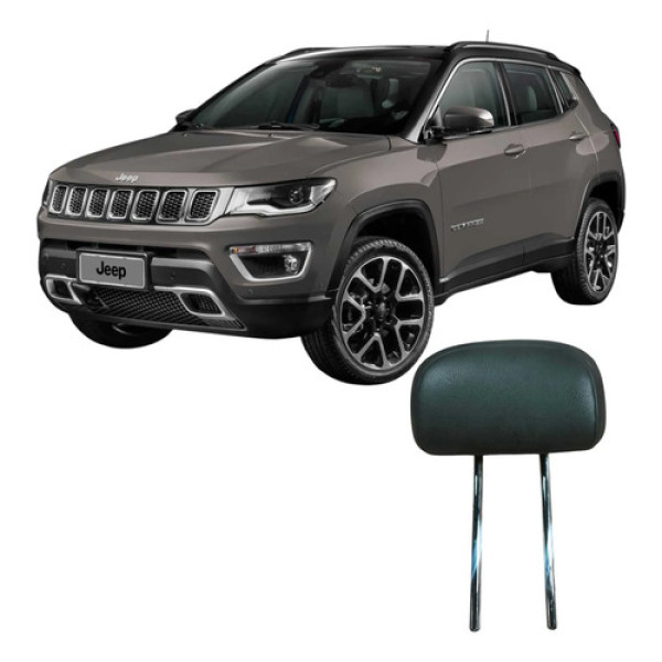 Apoio Cabeça Encosto Traseiro Jeep Compass 2020 2.0 Original Cinza