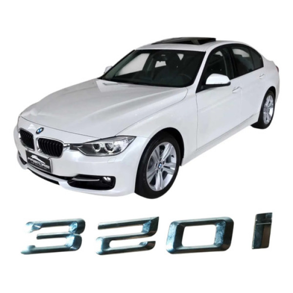 Emblema Lateral Bmw 320i 2.0 Flex Original Branco
