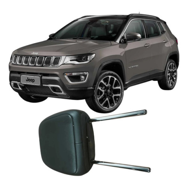 Encosto Cabeça Traseiro Jeep Compass 2020 2.0 Original Cinza
