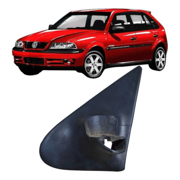 Suporte Acabamento Externo Retrovisor Esquerdo Vw Gol 2005 Preto