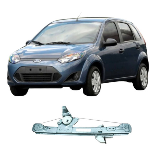 Maquina Vidro Traseiro Direito Ford Fiesta 2010 1.0 Original