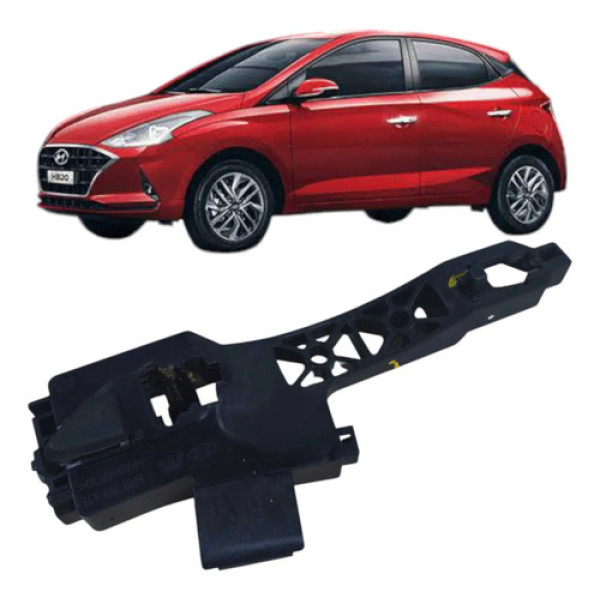 Suporte Maçaneta Externa Traseira Esquerda Hyundai Hb20 2021 Preto Traseira