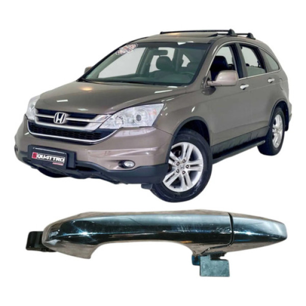 Maçaneta Traseira Direita Honda Cr-v 2010 2.0 Original Preto Traseira