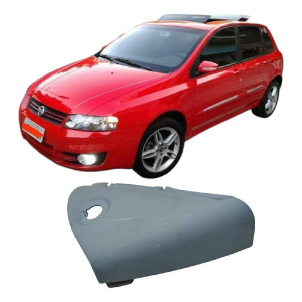Acabamento Lateral Painel Direito Fiat Stilo 2009 735295229 Cinza Listras