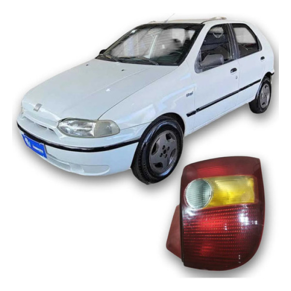 Lanterna Traseira Direita Fiat Palio 1997 1.0 Original  Direito/passageiro Vermelho